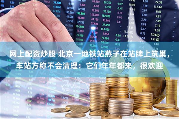 网上配资炒股 北京一地铁站燕子在站牌上筑巢，车站方称不会清理：它们年年都来，很欢迎